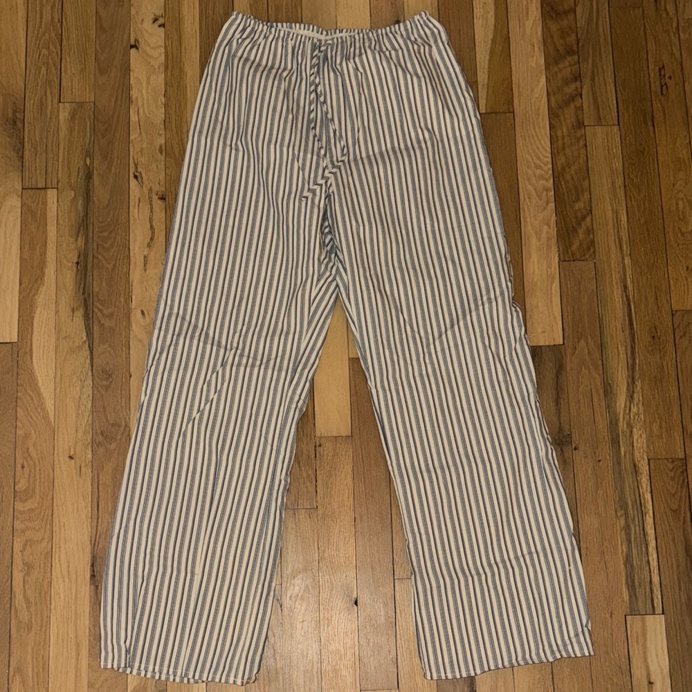 DISSH Navy and White Striped Joggers
